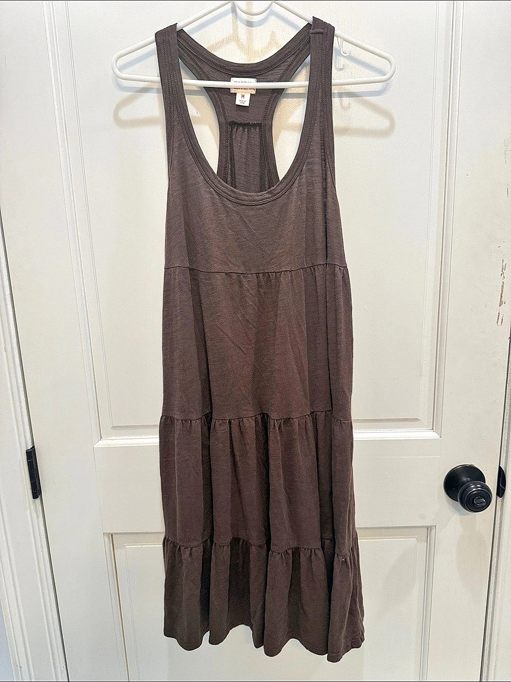 Mossimo Supply Co. Tiered Maxi Dress in Brown Size Medium